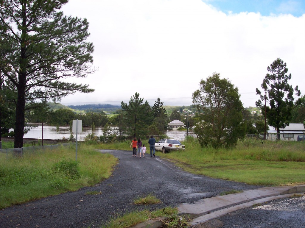 Watching their homes become flooded....