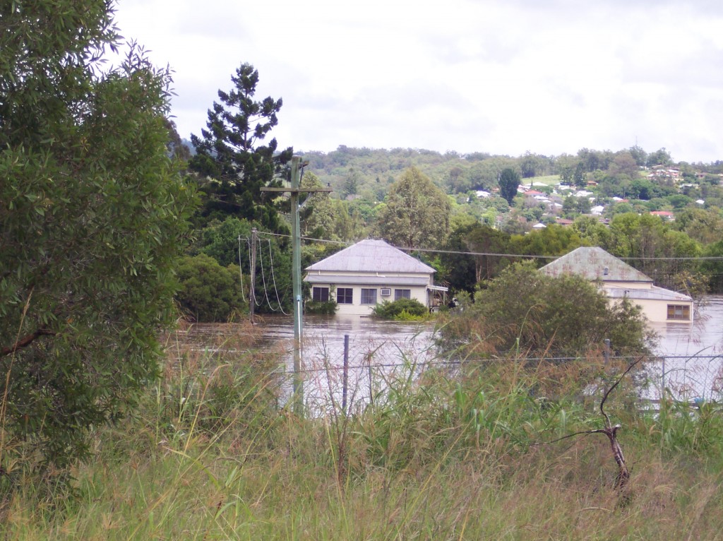 Back up to the houses on the southern end of Chauvel St.
