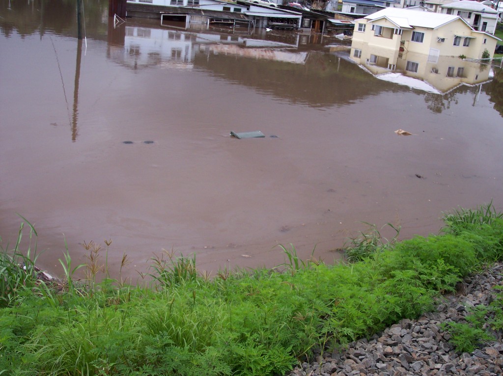 several objects under the water