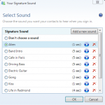 Signature Sounds Options