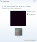 use Webcam image as Display Picture