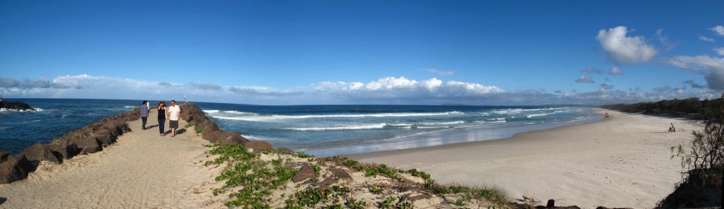 Pano: Brunswick Heads Beach
